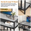 Entertainment Center with 3-Tier Open Storage Shelves, TV Media Console Table with Quadruple - 4 of 4