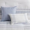 Okak All Size 6-Piece Cotton Jacquard Striped Bed Comforter Set with Decorative Pillows,Oversized Quilt Bedding Sets,Machine Washable - 4 of 4