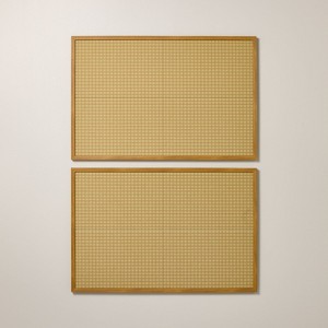 2pk 36"x24" Bulletin Board Acoustic Sound Tiles - Hearth & Hand™ with Magnolia - 1 of 3