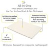 BreathableBaby All-in-One Fitted Sheet & Waterproof Cover, For 39" x 27" Play Yard Mattress (2-Pack), Ecru - 3 of 4