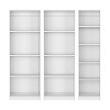 NicBex 71" H 3 Piece Bookcase Set Storage Cabinet Bookshelf with 14 Shelves for Living Room and Bedroom - 4 of 4