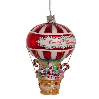 Noble Gems 5.25" Candy Hot Air Balloon Candies Sweets  -  Tree Ornaments