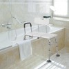 Tub Transfer Bench, Shower Chair for Bathtub W/Backrest & Padded Armrest, Height Adjustable Shower Bench - 3 of 4