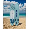 Inflatable Paddle Board with Durable SUP Accessories, Non-Slip EVA Deck, 10'6" Inflatable Stand Up Paddle Board for Adults & Youth, Blue & Green - 2 of 4