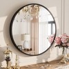 Apmir  Round High Quality Aluminum Alloy Framed French Cleat Mounted Wall Decor Bathroom Vanity Mirror - 4 of 4