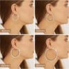 Wedding Crystal Hoop Earrings for Women. A popular, fashionable style made with low-allergy materials for sensitive ears. - 3 of 4