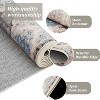 Retro Oriental Rhombus Printed Distressed Rug Washable Thin Low Pile Area Rugs for Living Room Indoor Non Slip Soft Carpet for Bedroom - 4 of 4