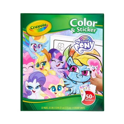 Crayola 32pg My Little Pony Color & Sticker Book