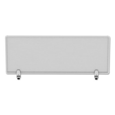 Silver Polycarbonate Privacy Panel with Metal Frame, 47" x 18"