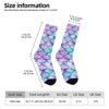 Glitter Bling Mermaid Women Printed Crew Socks Funny Funky Socks Soft Polyester Novelty Gifts for Artists Men - 2 of 4