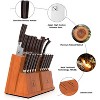 imarku Knife Set, 20-Pieces Premium Kitchen Knife Set, Japanese High Carbon Steel Knife Set with Block and 2 Pull-away Steak Knife Block Set - 4 of 4