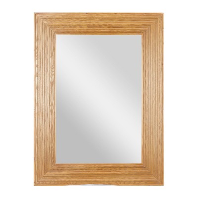 Traditional Wood Decorative Wall Mirror Brown - Olivia & May