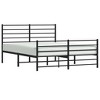 vidaXL Black Full Metal Bed Frame with Headboard & Slats, No Mattress, Easy Assembly - 4 of 4