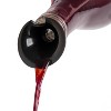 Ototo Corkula Wine Stopper and Pourer: Silicone, Dishwasher-Safe, Black & White, 4.5" Height - 4 of 4