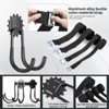 Munora 6-Piece Heavy Duty Garage Hook Set - Wall-Mounted Steel Storage Hooks with Nylon Straps for Tools, Ladders & Bulk Items - 4 of 4
