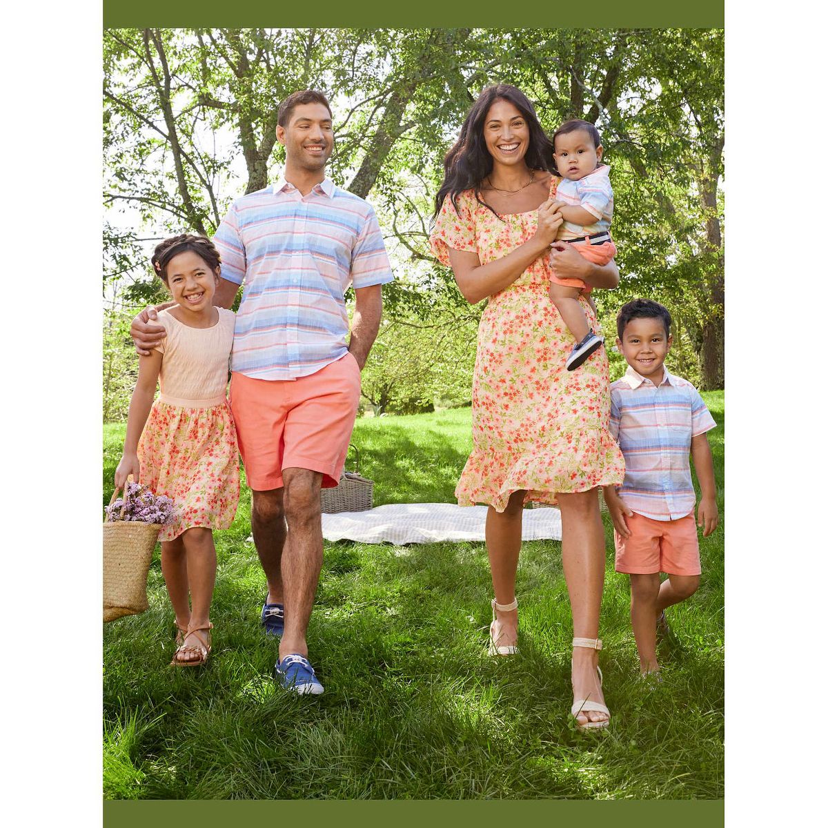 The Children's Place Womens Mommy And Me Short Sleeve Floral Print Georgette Woven Tiered Dress - thumbnail 5