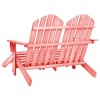 Garden Chair Pink Solid fir wood Large Detachable vidaXL - 4 of 4