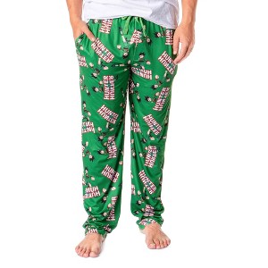 Seven Times Six Hunter X Hunter Men's Gon Freecss Allover Character Lounge Pajama Pants Green - 1 of 4