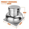 Roof Fan Up-blast Restaurant, Upblast Exhaust Fan, Upgarded Motor, Roof Exhaust Fan 25.59’ Fan Base Ideal for Factory, Warehouse, Restaurant - 3 of 4