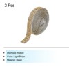 Unique Bargains Self-Adhesive DIY Crafts Decorations Crystal Rhinestone Diamond Ribbon 3 Rolls - 3 of 4