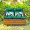 ARTPLAN All Weather Chair Outdoor Cushions Settee Loveseat Bench Cushions Set of 5 Wicker Tufted Pillow for Patio Outdoor Furniture - 2 of 4