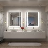 Apmir Super Bright 192 LEDs/m Front LED Lighted Anti-Fog Tempered Glass Bathroom/Vanity Mirror with ETL & 3-Year Warranty - 3 of 4