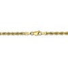 Black Bow Jewelry 3.25mm 10k Yellow Gold D/C Quadruple Rope Chain Necklace - 4 of 4