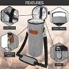 OPUX Wine Bag Single Bottle Carrier Tote Shoulder Strap, Insulated Thermal Carry Case Cooler Travel Picnic Beach Gift - 4 of 4