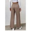 Wide Leg Slacks for Women  Pants Casual Slacks Reverse Pleated Pants Business Casual Pants High Waisted 26''/28'' Dress Pants - 2 of 4