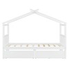 Twin Size Wooden House Bed with Two Drawers for Kids or Teens Bedroom - 4 of 4