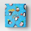 30” 25 sq ft Christmas Roll Wrap Penguins Snacks on Blue - Wondershop™ - 2 of 3