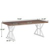 NicBex 70.86" Rectangle Dining Table Modern Center Table with Wood Tabletop for Living Room & Office - 3 of 4