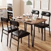 Dining Table Set for 4, Rectangular Kitchen Table and Dinette Accent Set with 4 Upholstered Chairs - 2 of 4