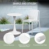 WestinTrends Playa 5-Piece Outdoor Metal Dining Table Set And Stackable Resin Patio Chairs - 3 of 4
