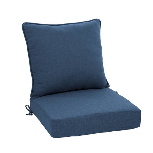 Outdoor Recliner Replacement Cushion / Patio Furniture Chair Sofa Washable Cushion Deep Seat (Cover Can Be Replaced) Navy Blue