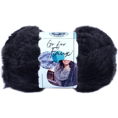 Lion Brand Go For Faux Yarn-Black Panther