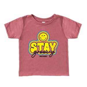 The Juniper Shop SmileyWorld Stay Groovy Toddler Short Sleeve Tee - 1 of 4