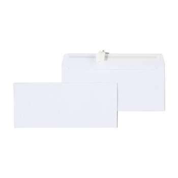 Staples QuickStrip EasyClose #10 Business Envelopes 4 1/8" x 9 1/2" White 100/Box (394047N)