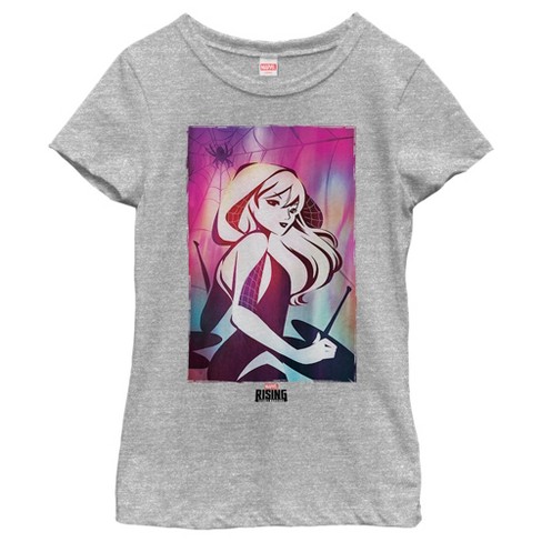 Girl's Marvel Rising: Secret Warriors Spider Gwen Poster T-Shirt - image 1 of 4