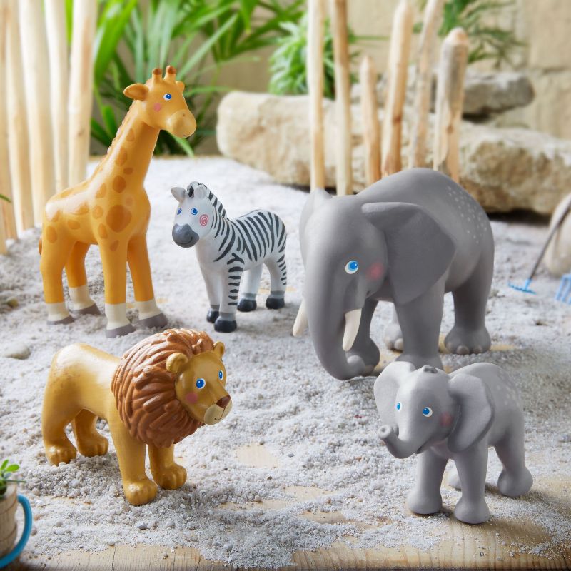 HABA Little Friends Elephant - Chunky Plastic Zoo Animal Toy Figure (4.5" Tall), 5 of 10