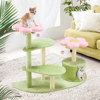 EROMMY 37" H Cat Tree,Cat Tower with Sisal Scratching Posts for Indoor Cats