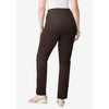 Roaman's Women's Plus Size Petite Straight Leg Comfort Stretch Jean - 3 of 4