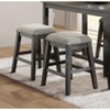 CAVINAS Dining Table Set for 4 Multifunctional Counter Height Table with 4 Upholstered Nailhead Trim Stools for Kitchen - 4 of 4