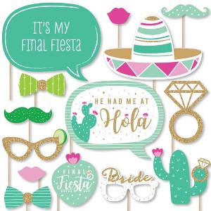 Big Dot of Happiness Final Fiesta - Last Fiesta Bachelorette Party Photo Booth Props Kit - 20 Count - 1 of 4
