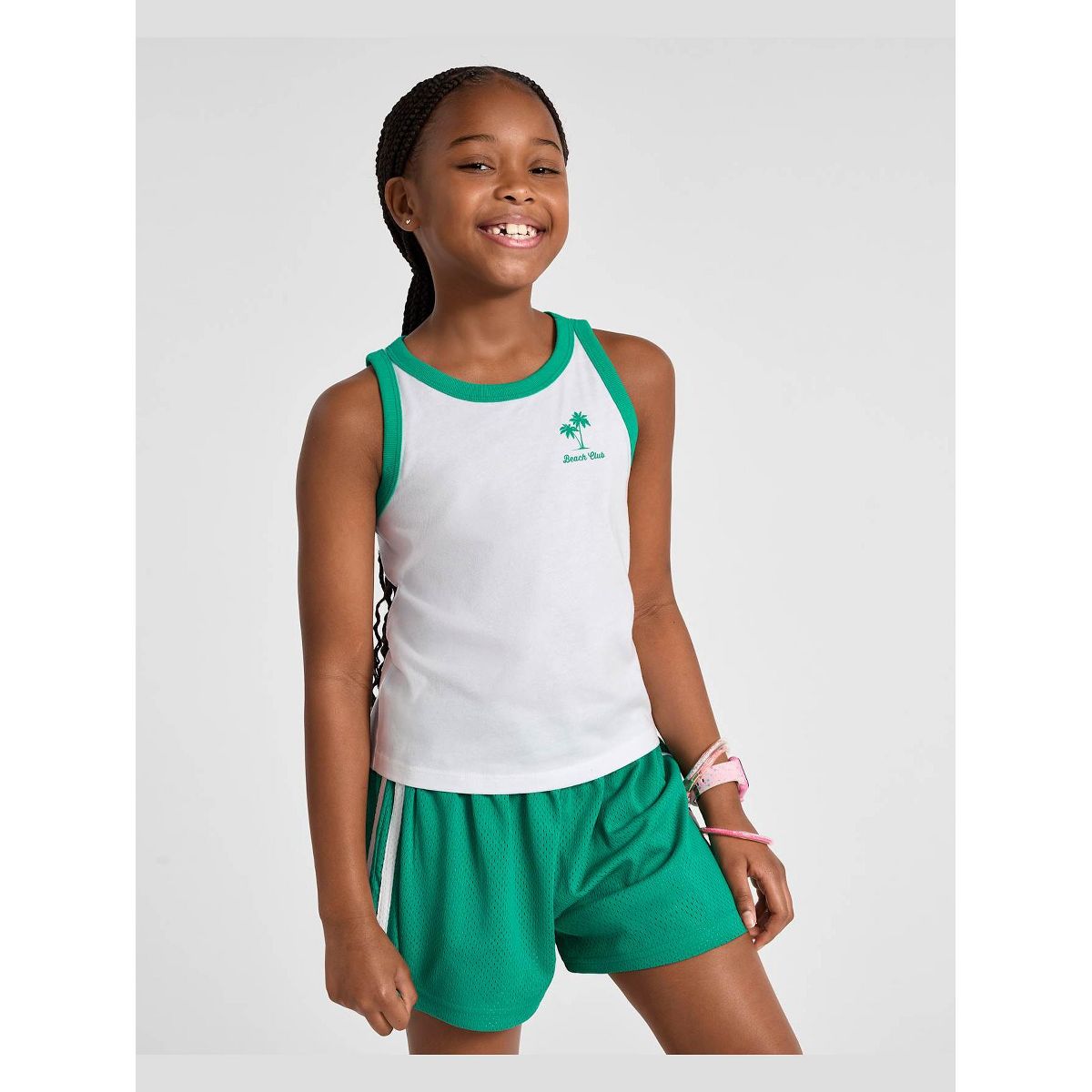 The Children's Place Girls Sleeveless Colorblock Graphic Tank Top - thumbnail 7