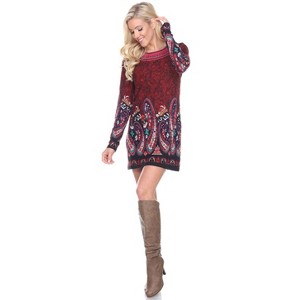 Women's Sandrine Embroidered Sweater Dress - White Mark - 1 of 4