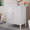 KIGFTSOD 30" Bathroom Vanity with Sink, Bathroom Vanity Cabinet with One Flip Drawer and Two Drawers, Adjustable Shelf - 3 of 4