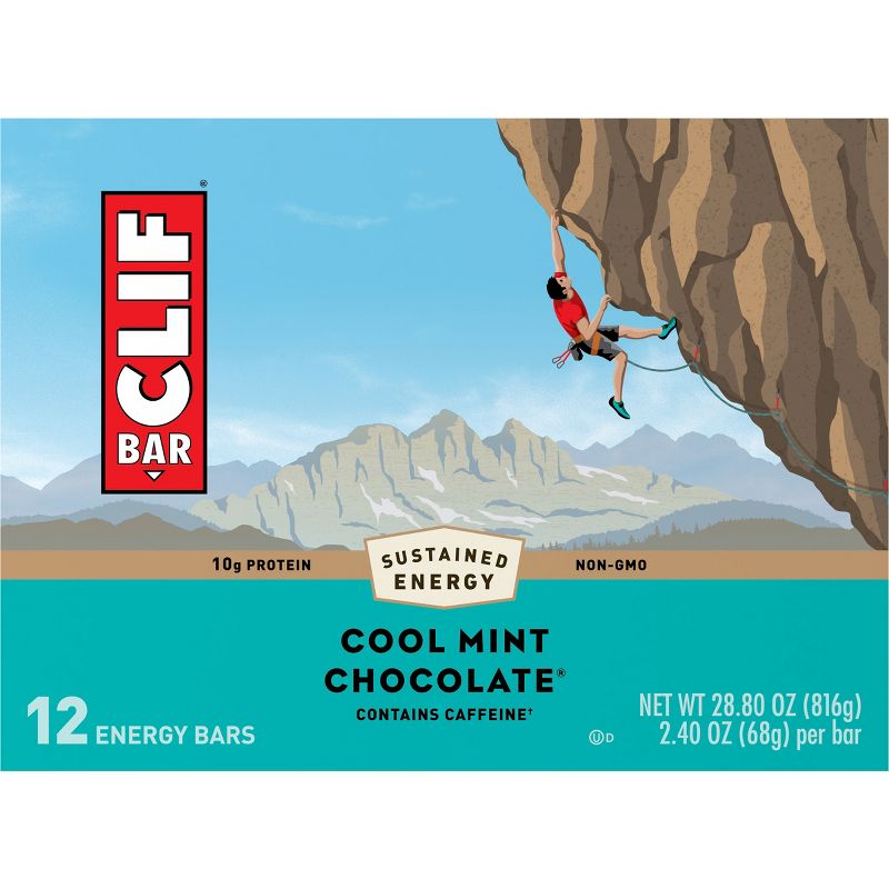 CLIF Bar Cool Mint Chocolate Energy Bars 
, 6 of 9
