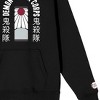 Demon Slayer Corps Tanjiro Earring Long Sleeve Black Adult Hooded Sweatshirt - 3 of 4
