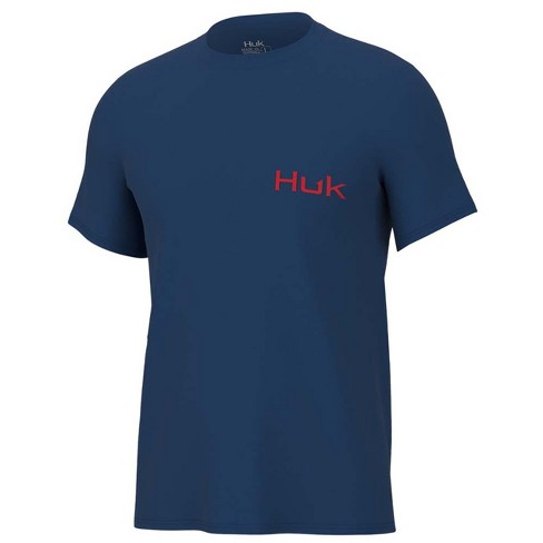 Huk Men's Short Sleeve Performance Shirt - Kc Flag Fish Tee - Set